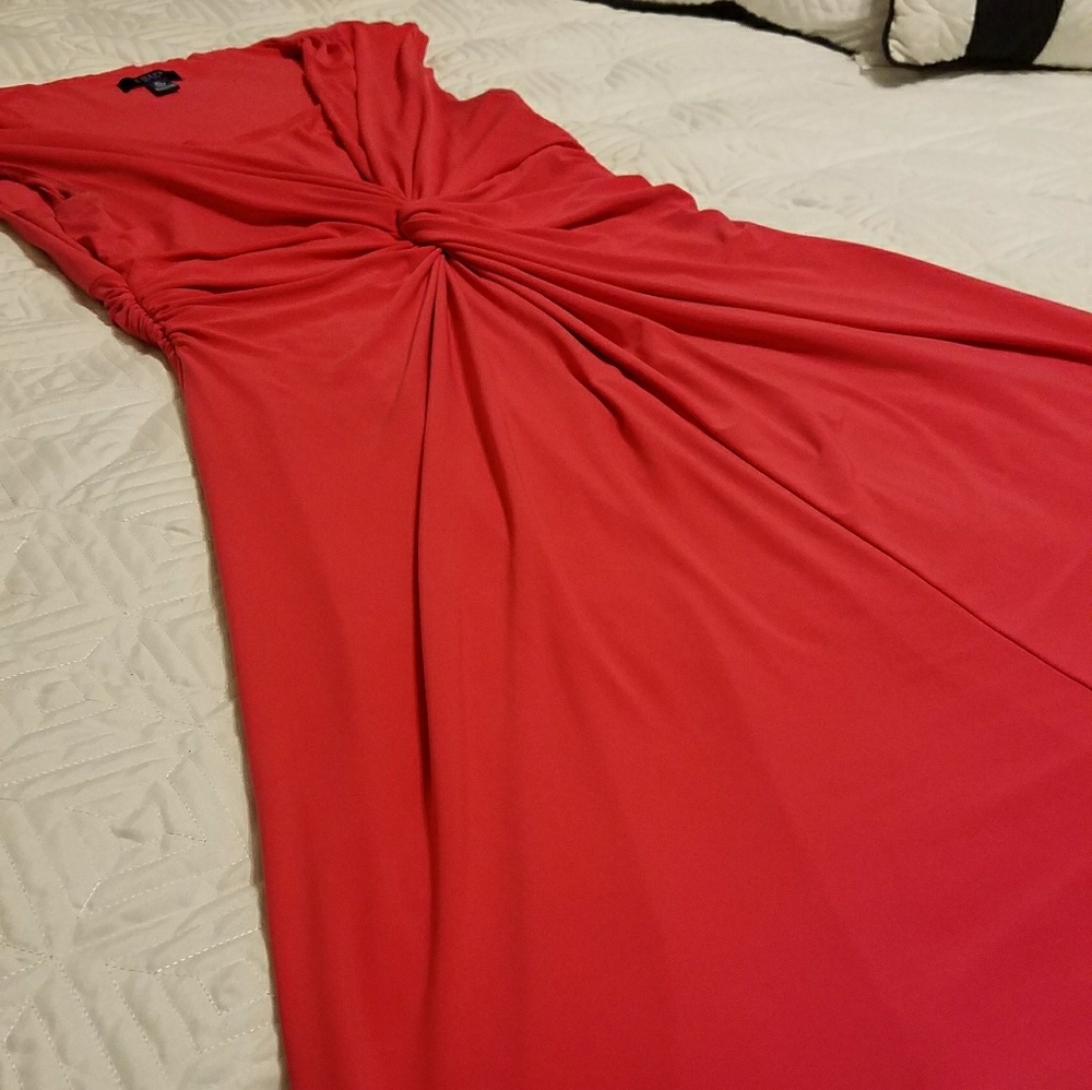 Bright Pink Chaps XL Cinched Waist dress