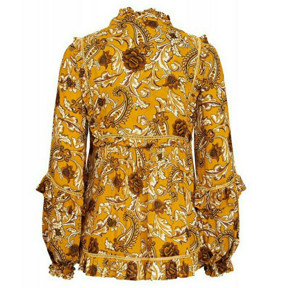 New spell designs Etienne blouse sienna top XS NWT - Picture 3 of 8