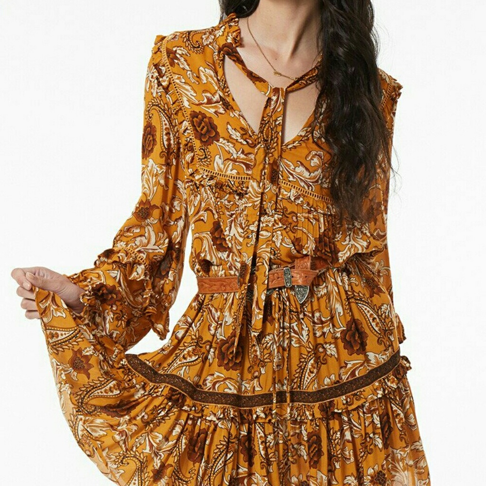 New spell designs Etienne blouse sienna top XS NWT - Picture 5 of 8
