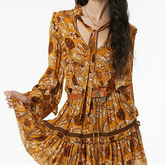 New spell designs Etienne blouse sienna top XS NWT - Picture 5 of 8