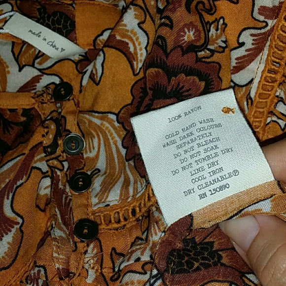 New spell designs Etienne blouse sienna top XS NWT - Picture 8 of 8