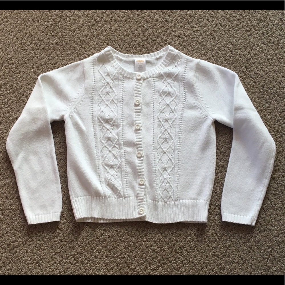 Gymboree White Cardigan Sweater