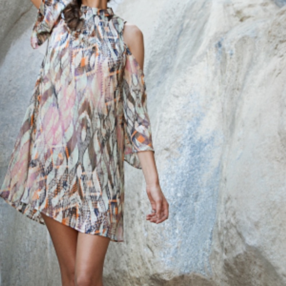 Open shoulder dress