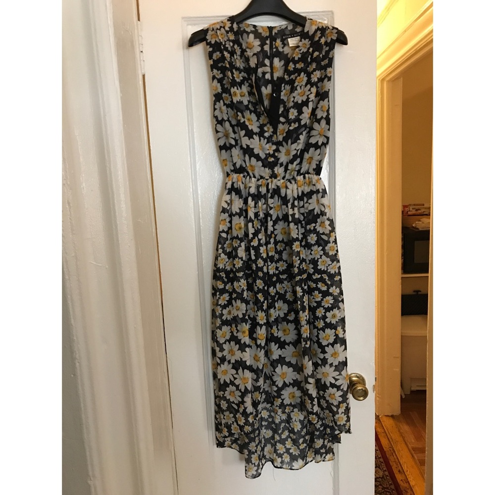 Alice + Olivia Daisy Print Hi-Lo Dress