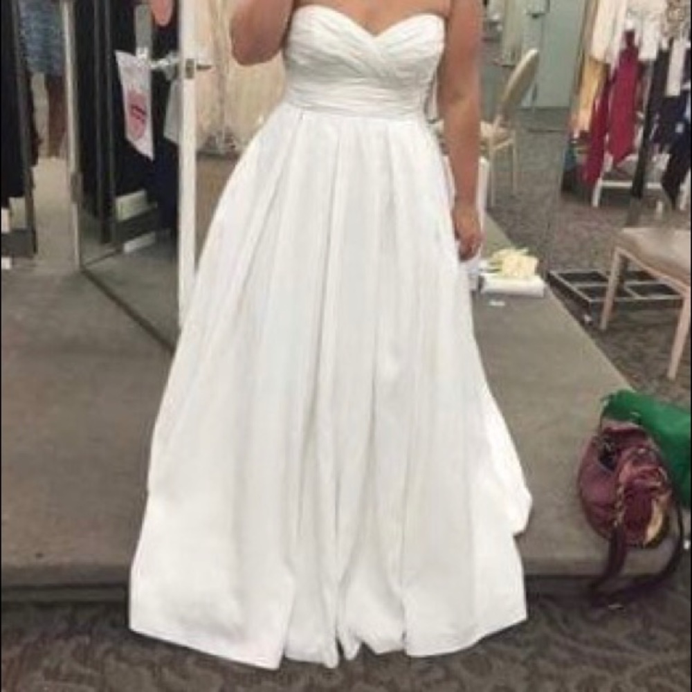 Faille Empire Waste Wedding Dress