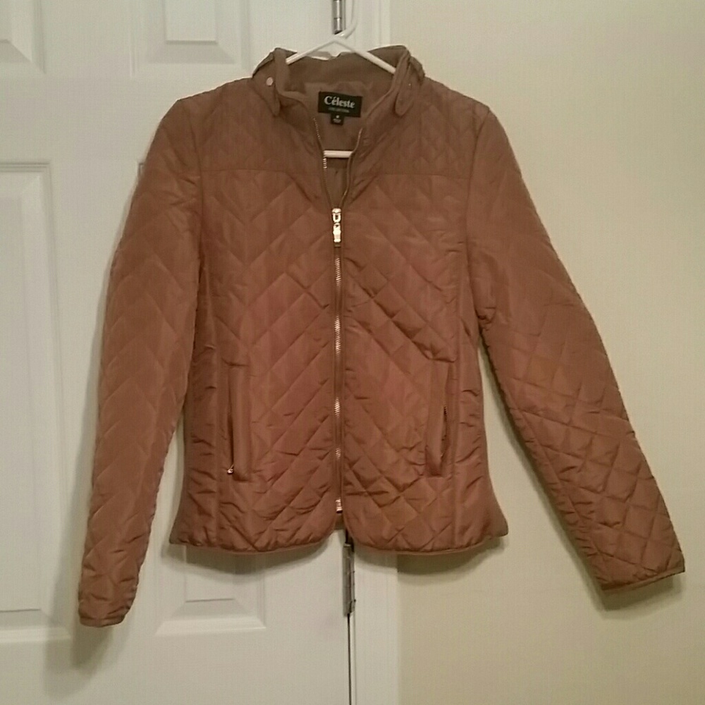 Tan quilted jacket