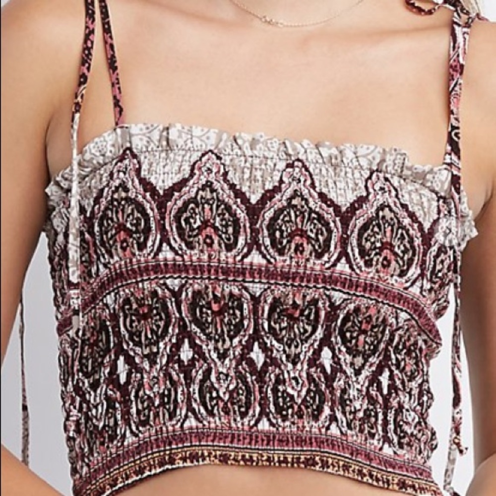 Multicolored Crop Top. Charlotte Russe.
