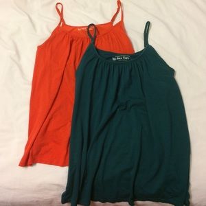Bundle 2 VS Bra Top Tanks-Red Orange & Teal