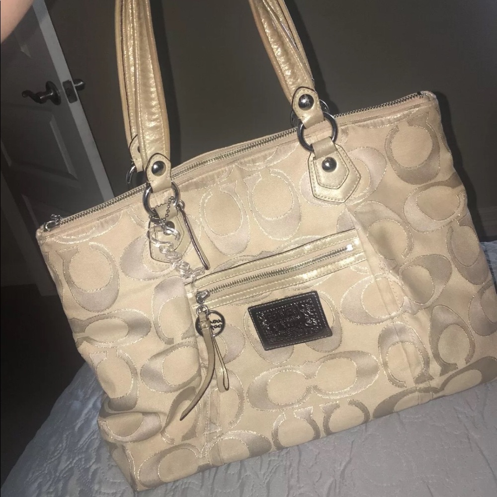 Coach nude large tote