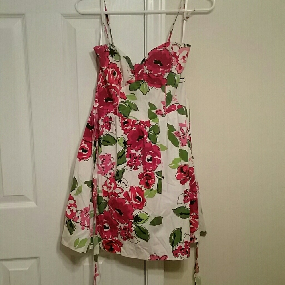 White floral dress
