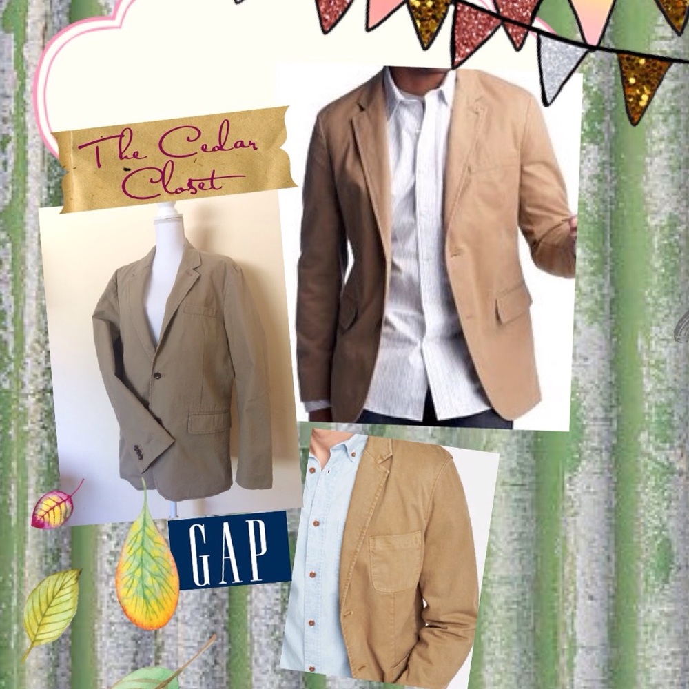 GAP Men's Khaki Blazer Jacket. L
