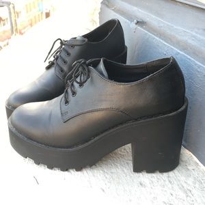 Chunky Lace-Up Platforms