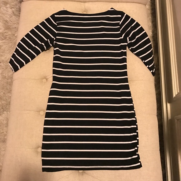 Dresses & Skirts - Black and white striped dress. Never Worn.
