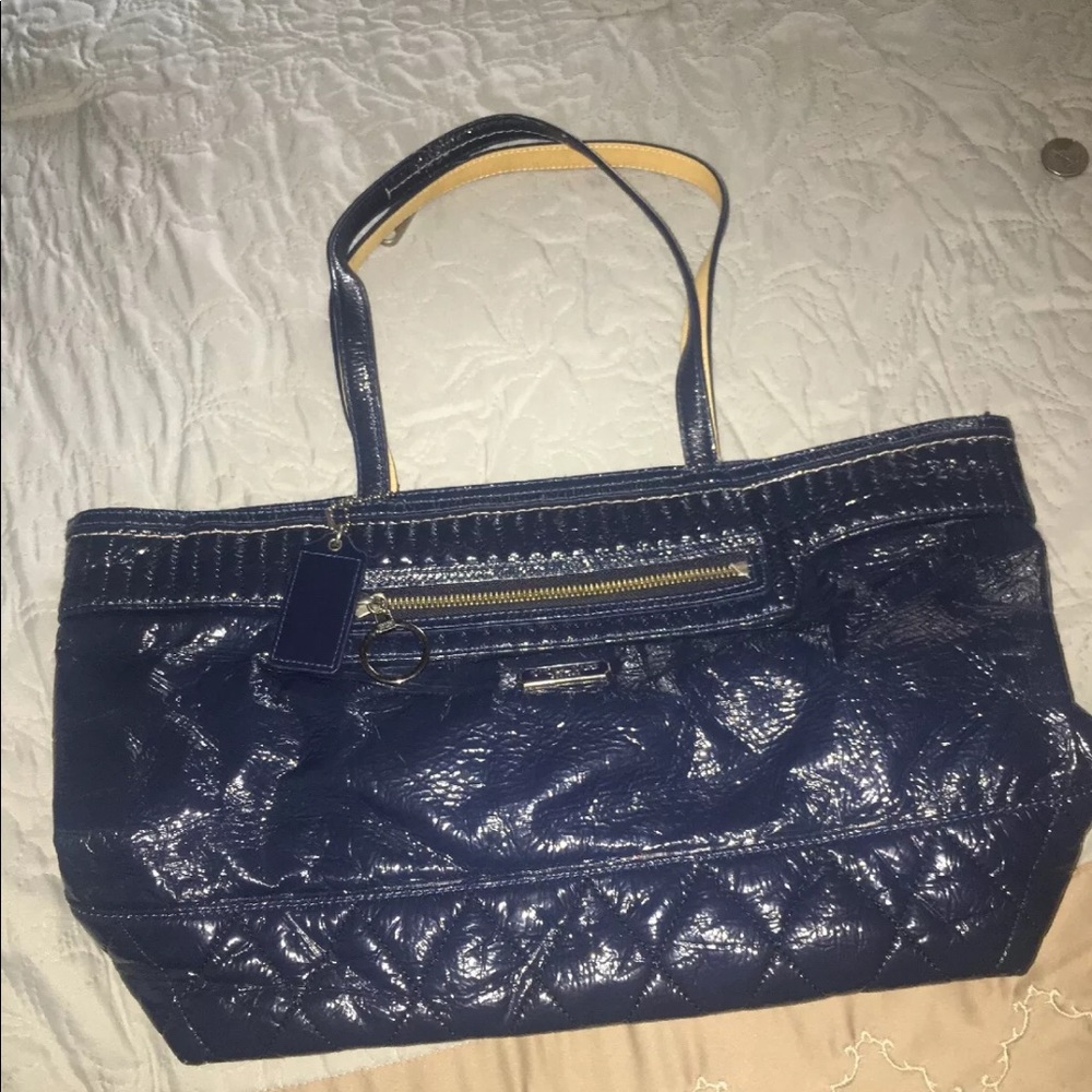 Blue coach bag