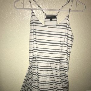 Denim striped dress