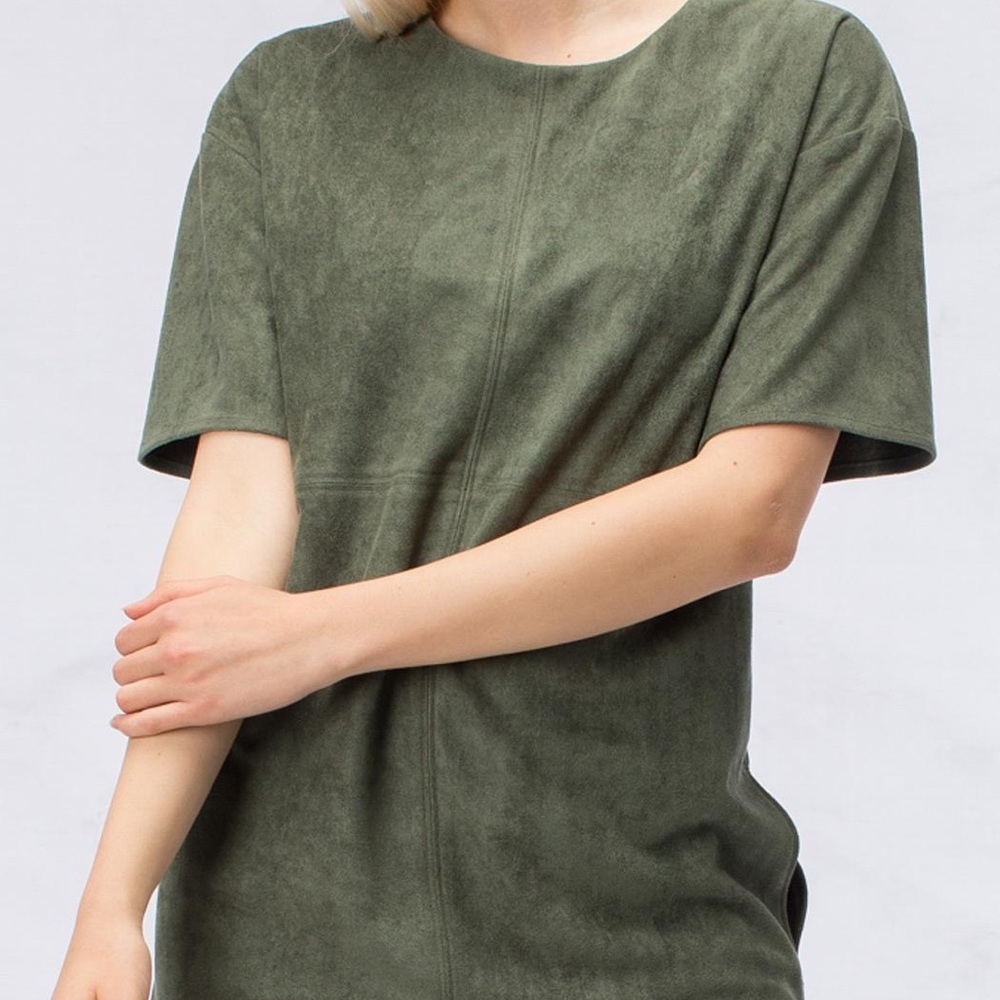 HYFVE olive suede dress