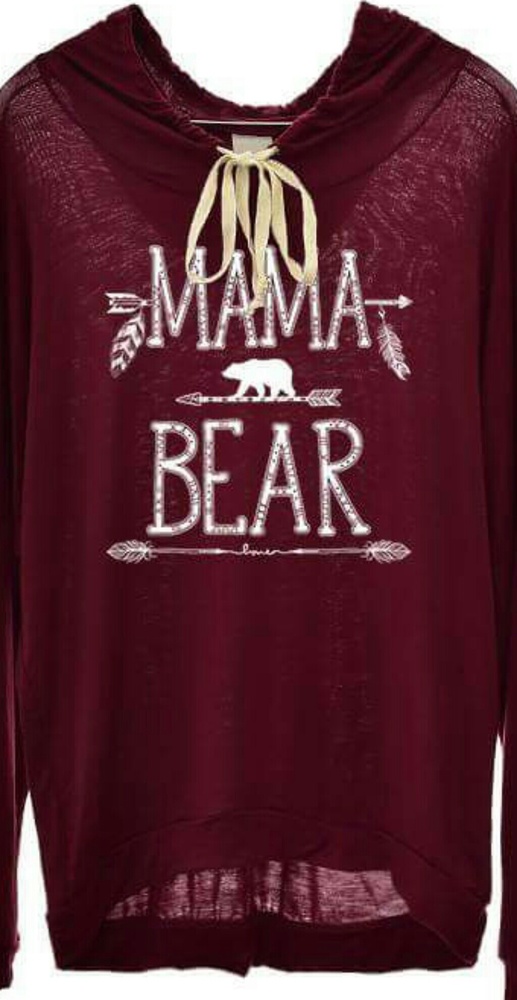 Mama Bear hoodie top