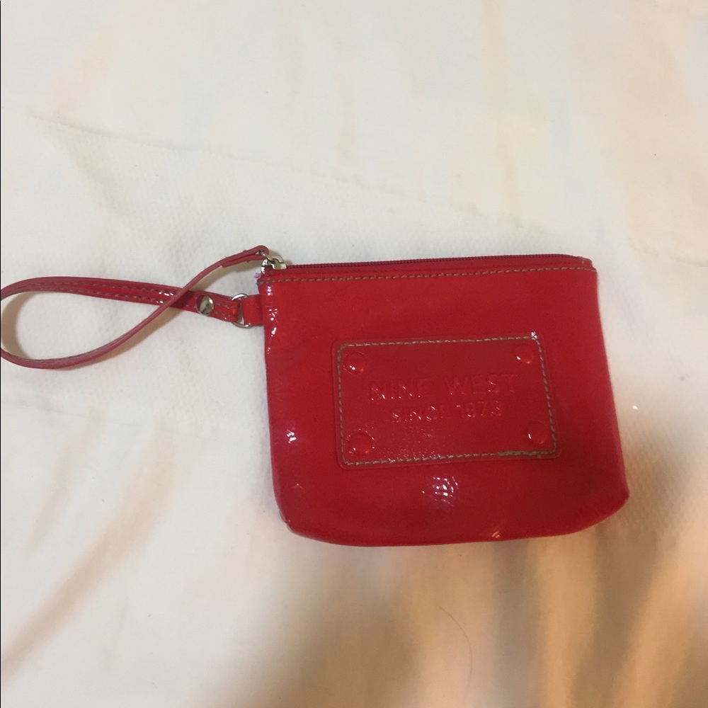 Red Nine West Wristlet