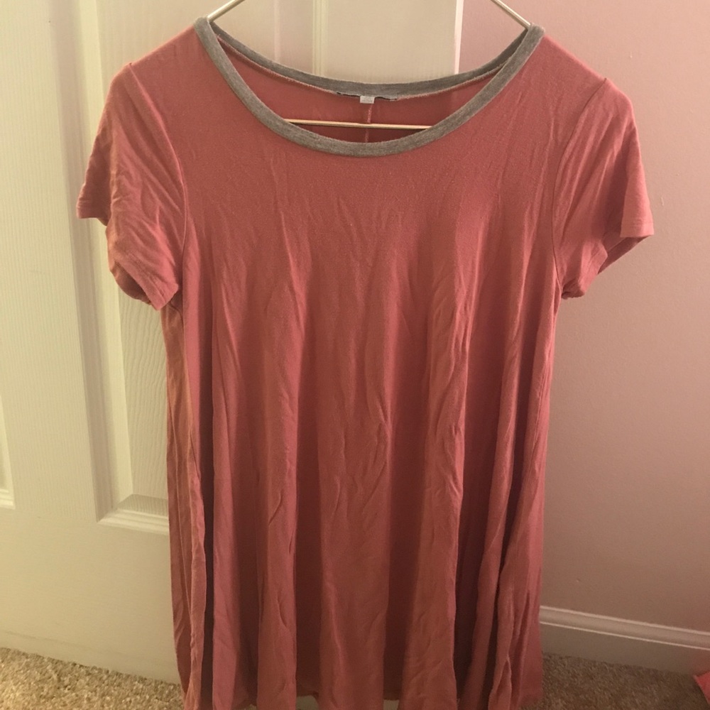 Long shirt, cute with leggings or jeans with boots