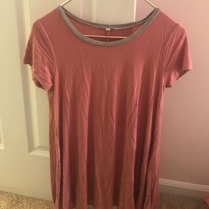 Long shirt, cute with leggings or jeans with boots