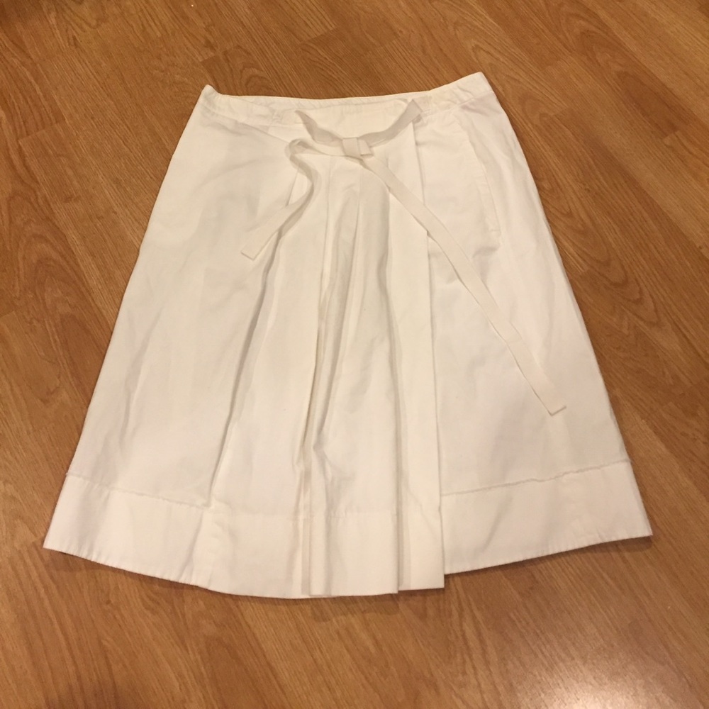 White Prada skirt