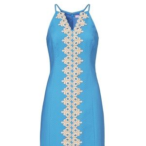 Lilly Pulitzer Pearl Blue & Gold Shift 00 SOLD OUT