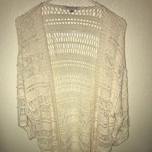 Woven and fringed kimono