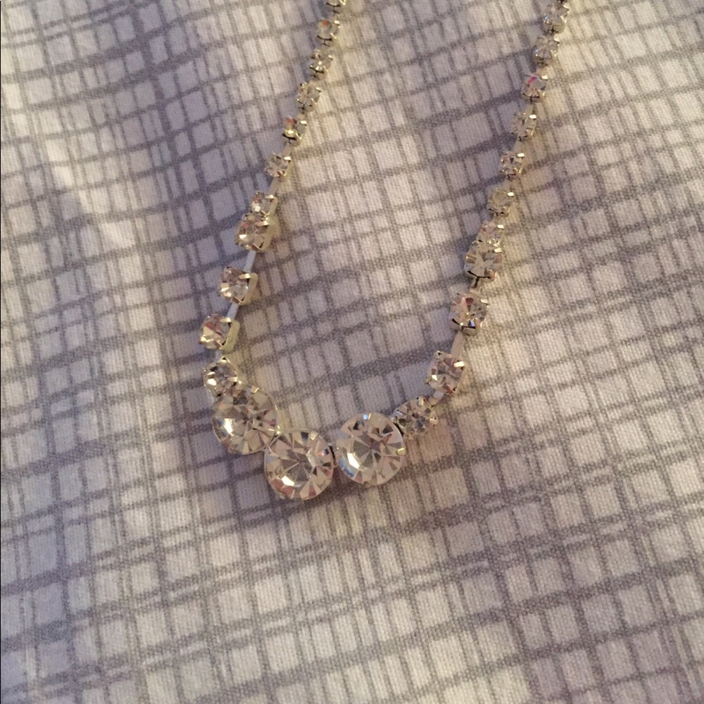 Faux Diamond Necklace - Picture 2 of 2