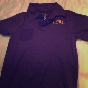 LSU Embroidered Onesie with pocket