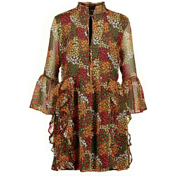 Walter Baker Dresses & Skirts - Walter Baker Poppy Field Bell Sleeve Mini