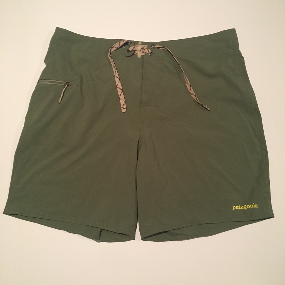 Patagonia Dark Green Swim Trunks