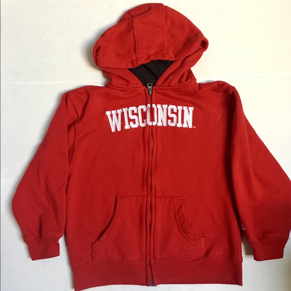 Addidas Wisconsin Hoodies. Age 7