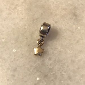 Pandora Dangle Gold Star Charm