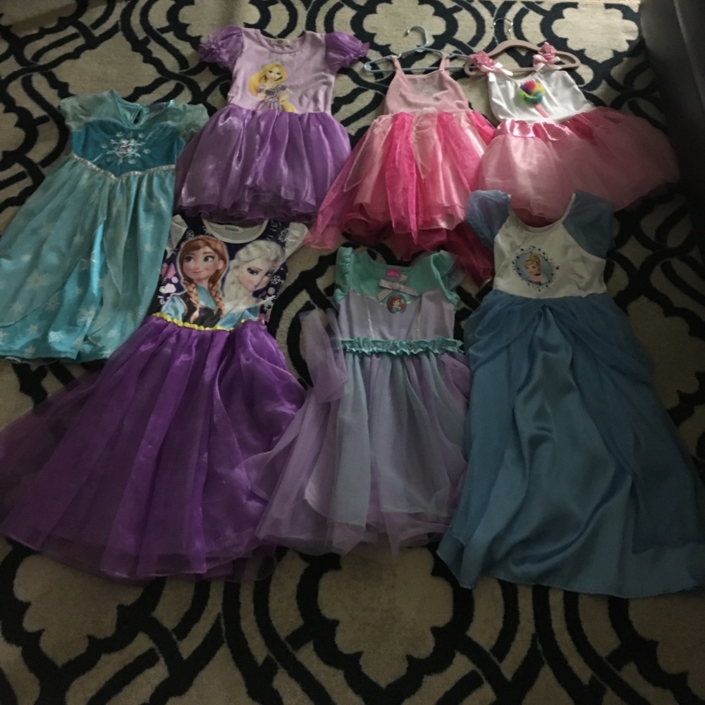 *NOT FOR SALE*Various princess dresses in excellent condition.