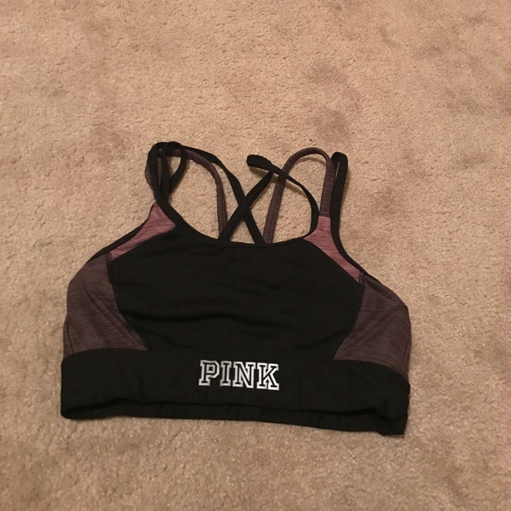 strappy victoria’s secret sports bra