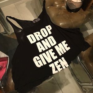 Stylestalker DROP AND GIVE ME ZEN yoga tank