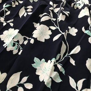 Navy Blue Floral Print Maxi Skirt ✨Like New✨