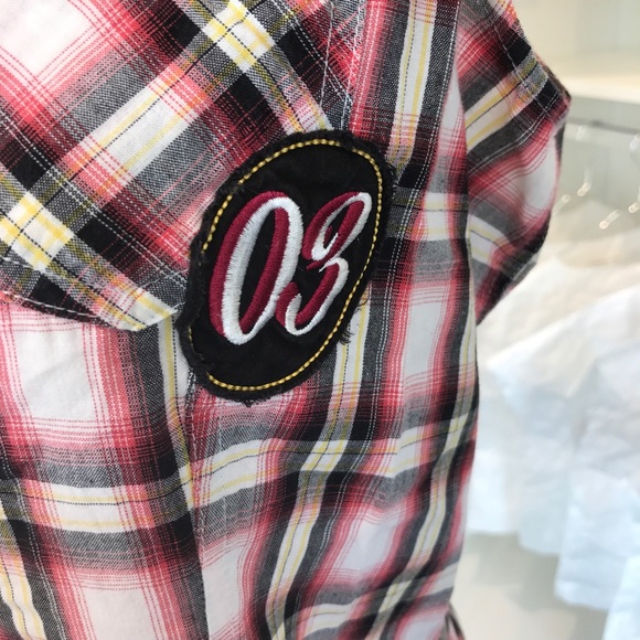 Harley plaid snap top - Picture 3 of 4