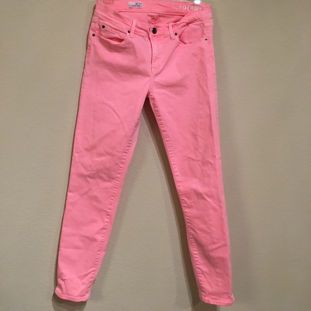 Pink GAP skinny jeans