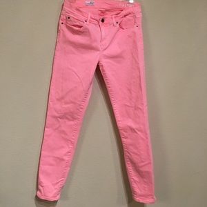 Pink GAP skinny jeans