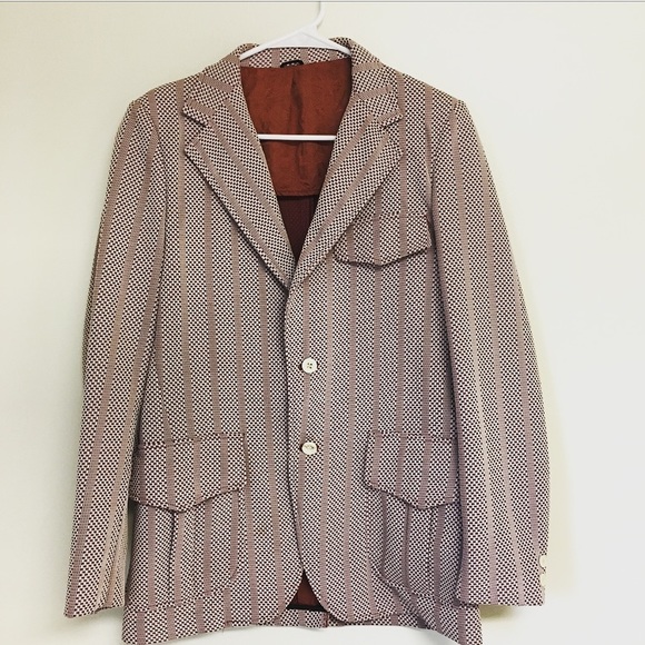 Vintage Other - Vintage 70s Men's Patterned Blazer