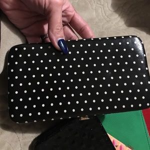 Polka dot snap wallet