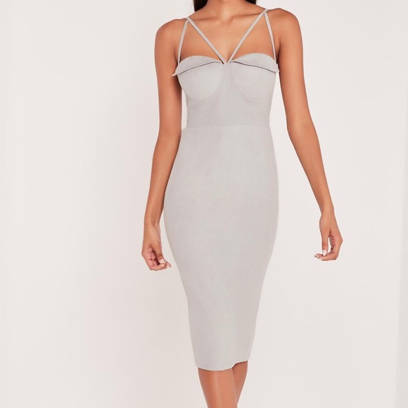 Missguided Dresses & Skirts - Missguided x Carli Bybel grey dress
