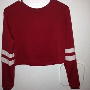 Red crop top