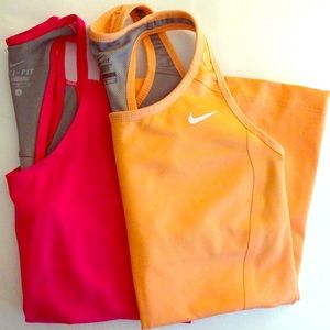 Two Nike Training Tanks
