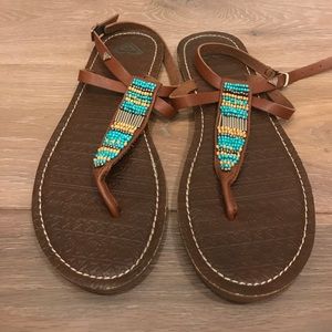 Roxy leather sandals