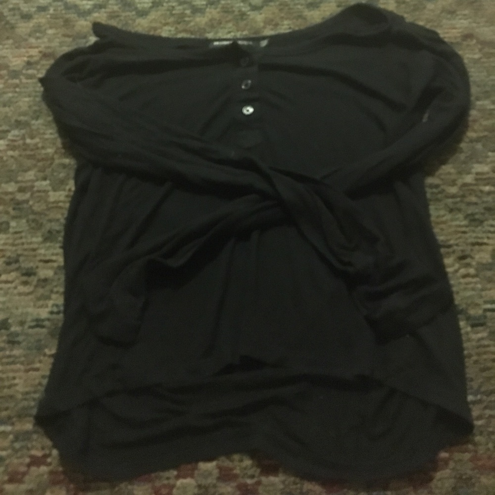 long sleeve crop top