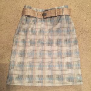 Blue & taupe pencil skirt Blue & taupe pencil skirt