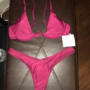 Wine Red Underwire Bikini! Gorgeous Color!