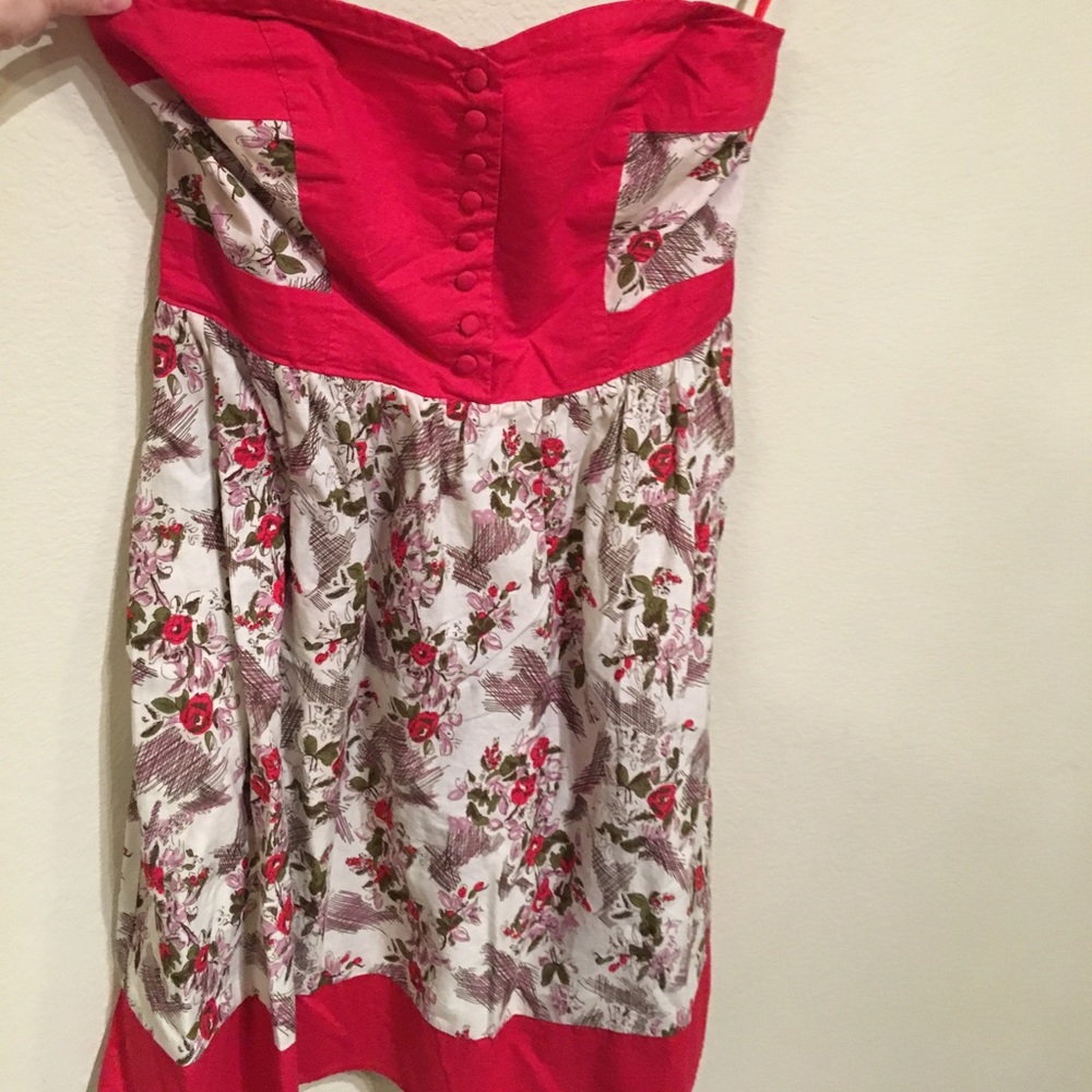 Urban outfitters Floral Strapless Dress